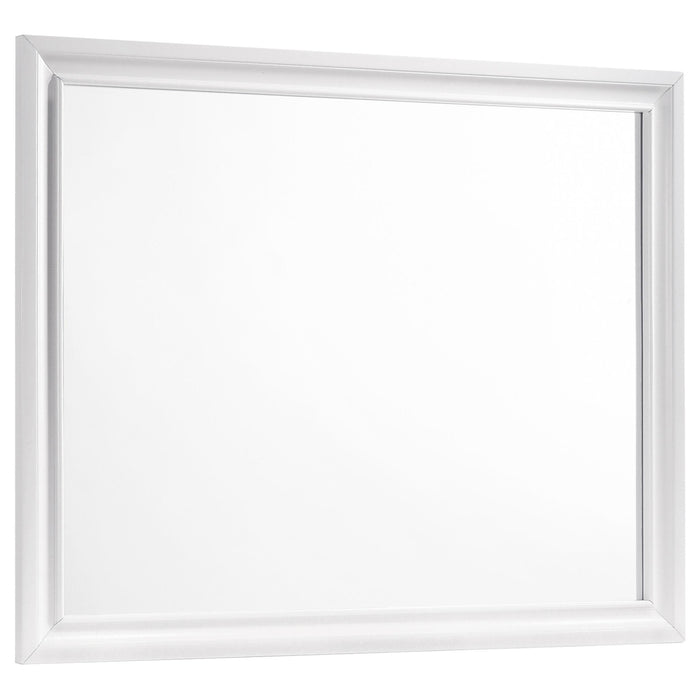 Barzini Rectangle Dresser Mirror White