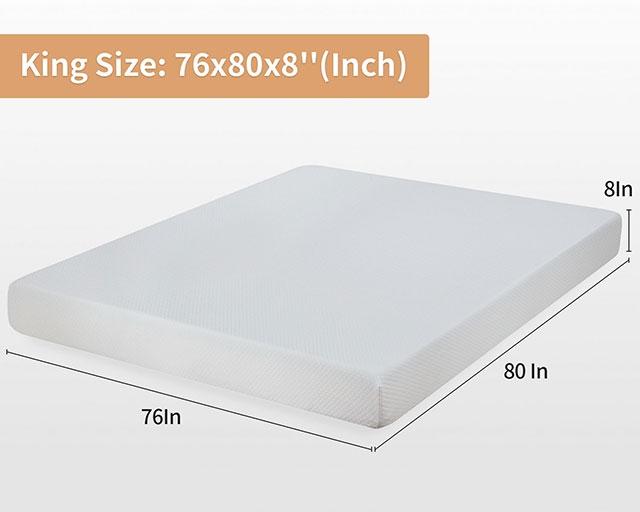 Artemisia 8" Cal. King, E.King, Full, & Queen Memory Foam Mattress