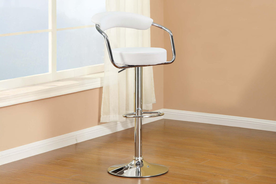 Huifur Adjustable Bar Stool in White