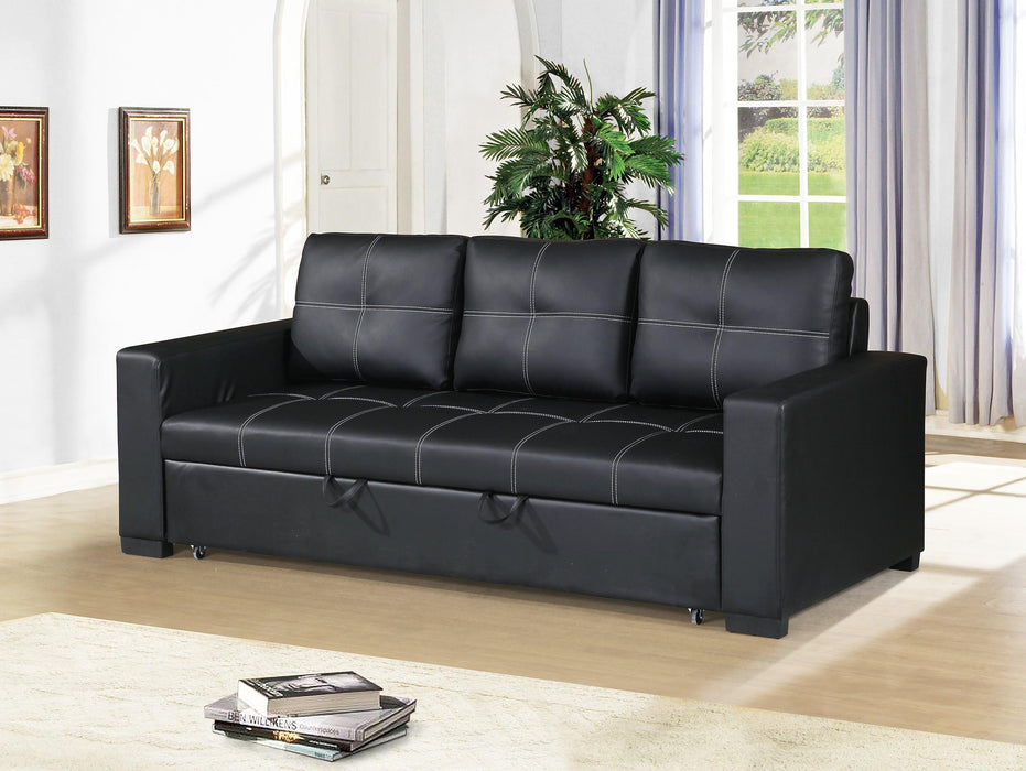 Haoind Convertible Sofa in Black