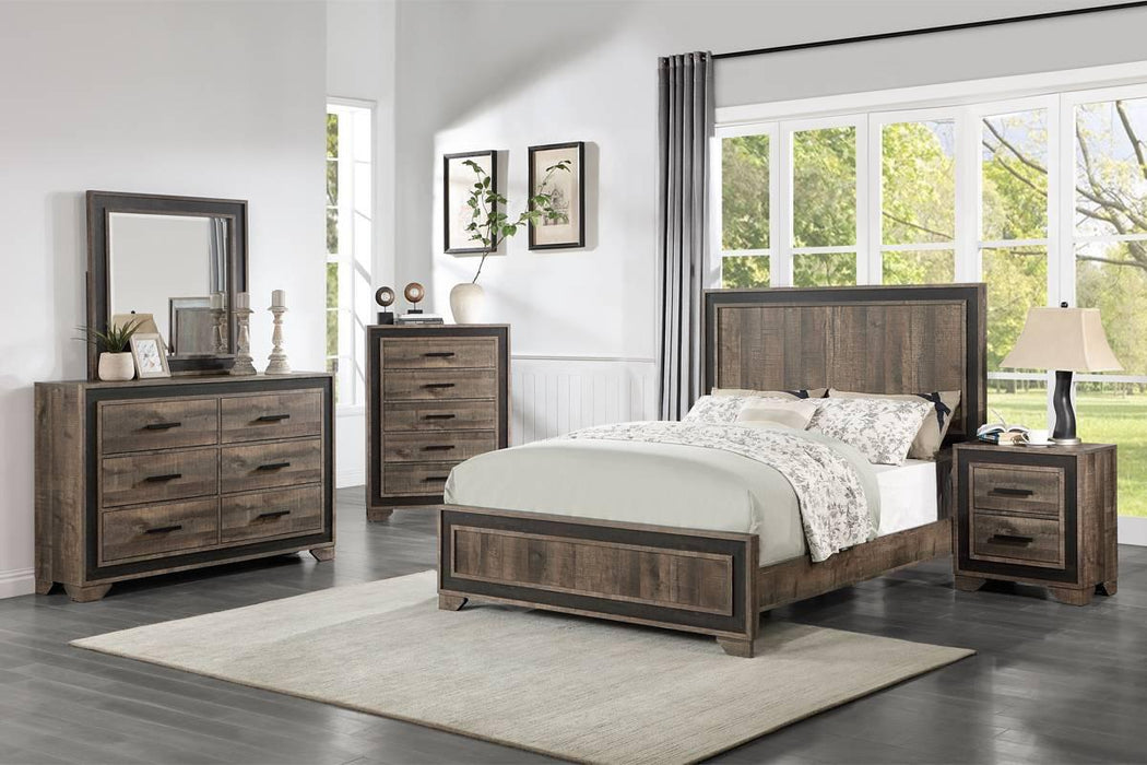 Chuint Dresser in Brown Rustic + Rustic Charcoal