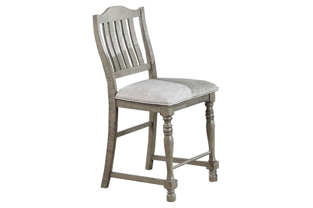 Hhdfur Counter Height Chair in Light Grey