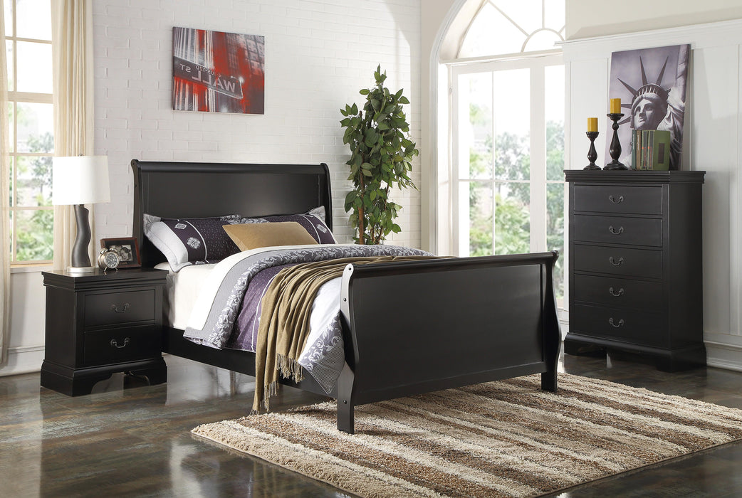 Vfvnco Twin Bed/Black in Black