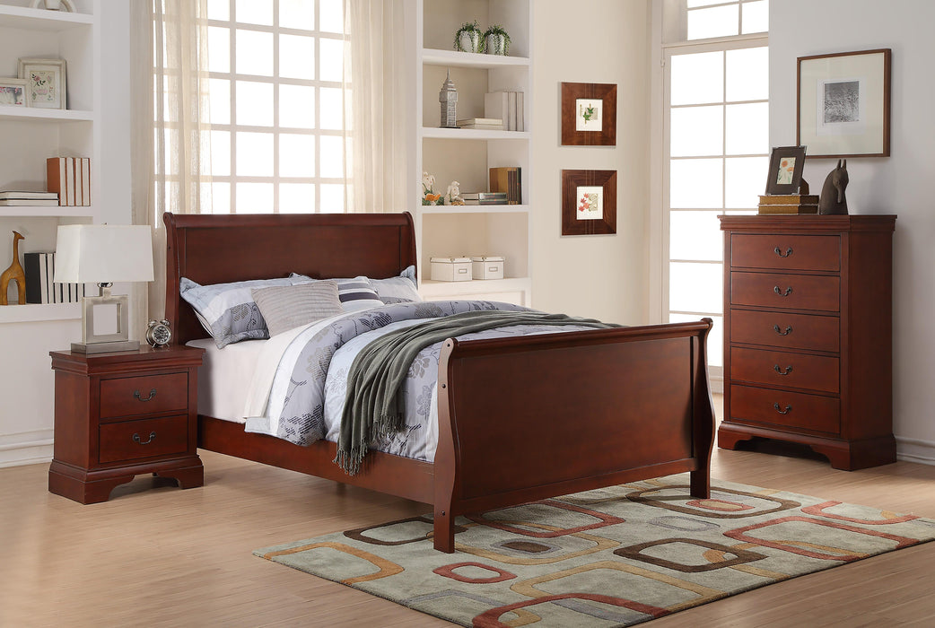 Vfvnco Twin Bed/Cherry in Cherry