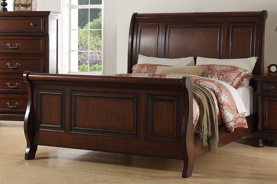 Viethn Eastern King Bed/Antique Cherry Finish in Antique Cherry