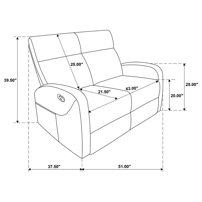 Hamilton Manual Reclining Loveseat