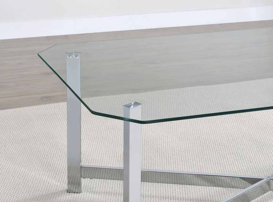 Cronin Glass Top Coffee Table Set