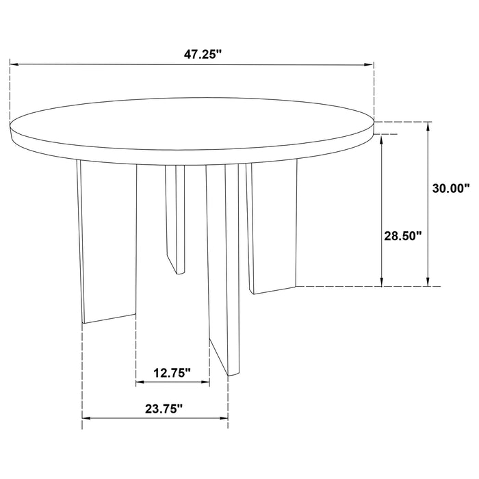 Strouse 47-inch Round Dining Table