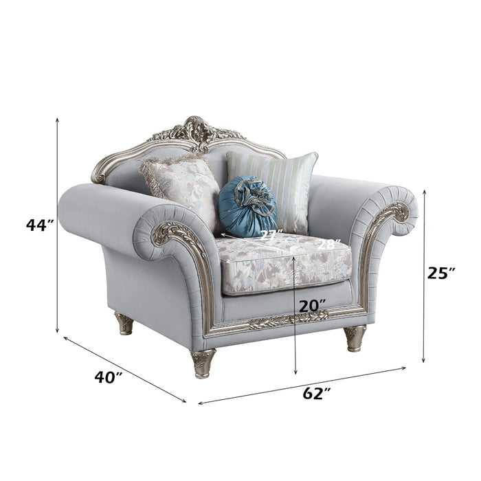 Chair w/3 Pillows