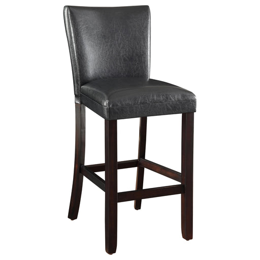 Alberton Upholstered Bar Stools Black and Cappuccino (Set of 2) image