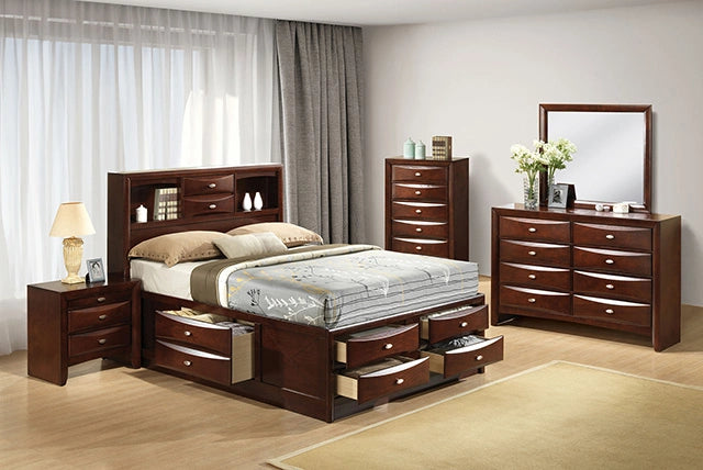 Zosimo Bed Black, Chrome, & Grey