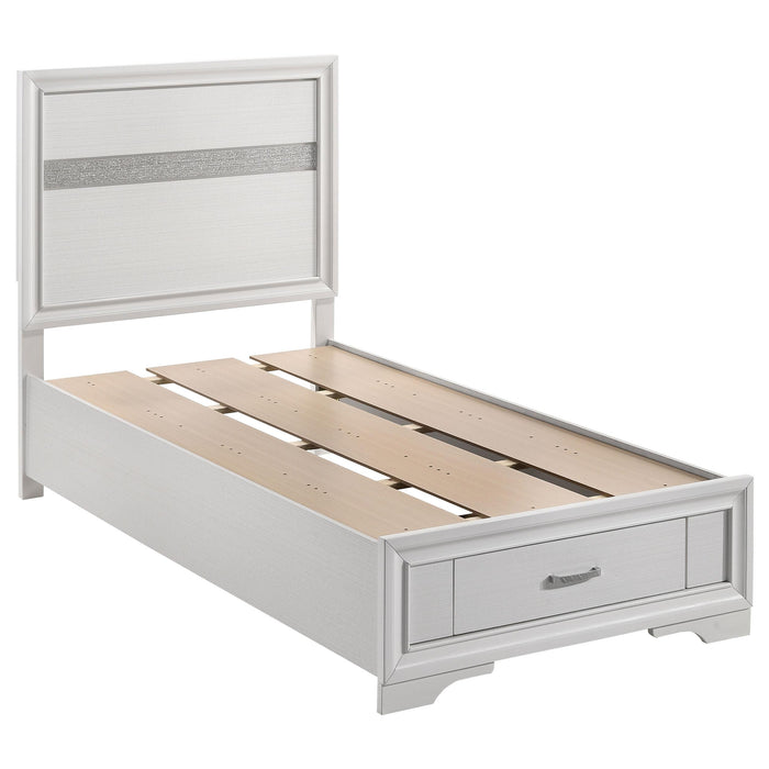 Miranda Twin Storage Bed White image