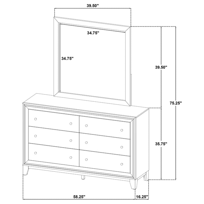 Welsley Dresser With Mirror