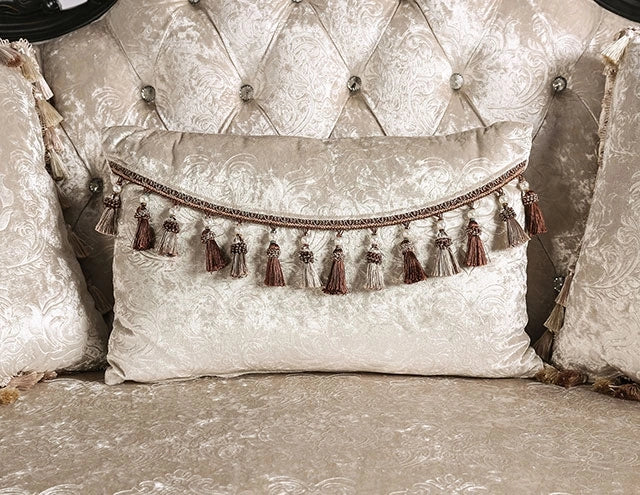 Acapulco White & Espresso Loveseat