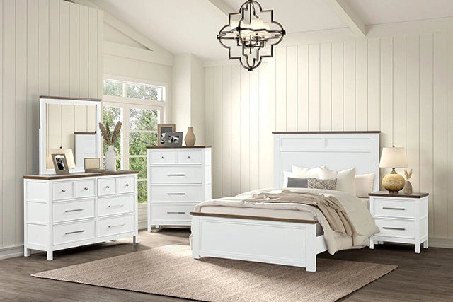 Bed Pinetop Blue & White