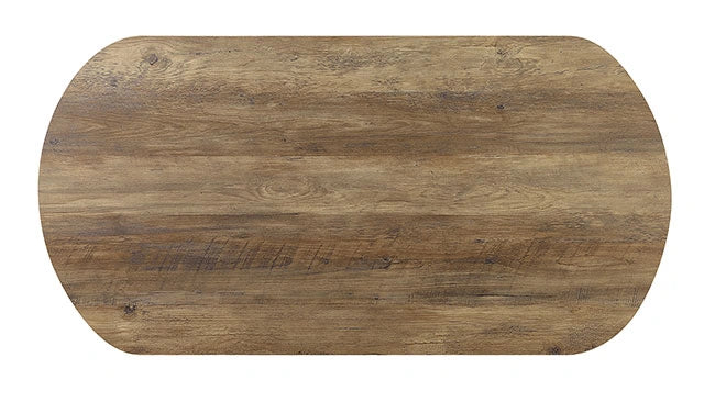 OLBIA 3 Pc. Coffee Table Set (1C+2E), Rustic Oak/Sand Black