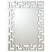 Forman Interlocking Greek Frameless Wall Mirror Silver image