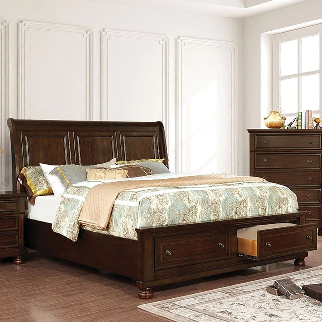Castor Bed Black, Chrome, & White