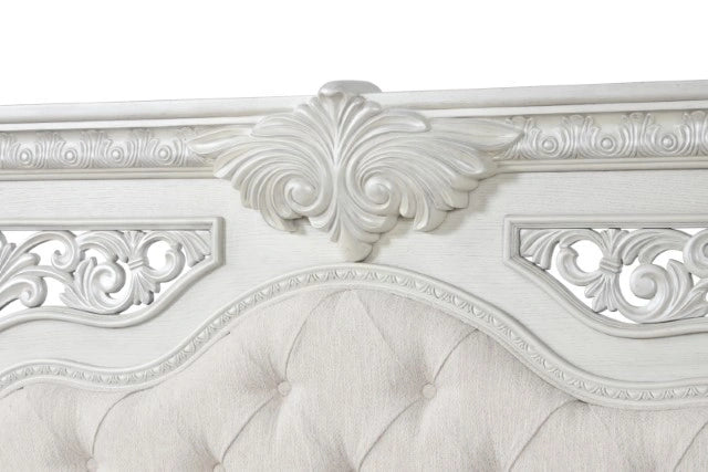 Promenade Bed Dark Brown & White