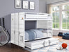 Cargo White Bunk Bed (Full/Full) image