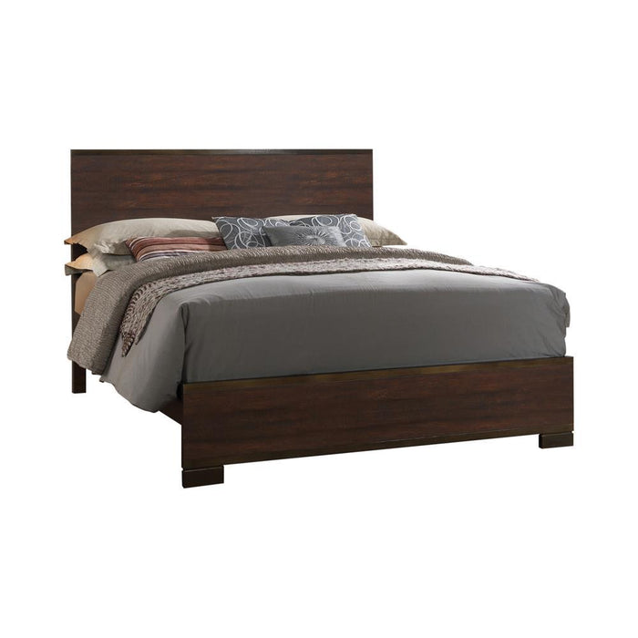 Edmonton Eastern King Panel Bed Rustic Tobacco