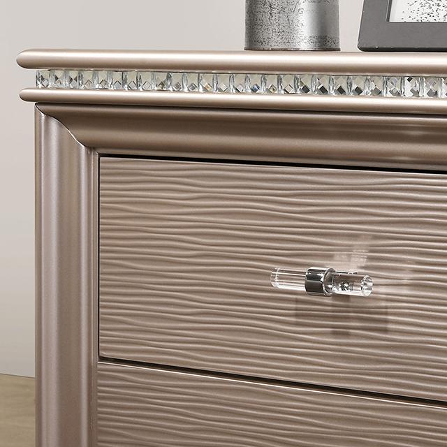 ALLIE Twin & Full Rose Gold Bed