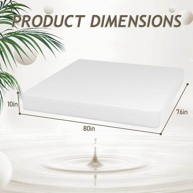 Forsythia 10" Green Tea Gel Memory Foam