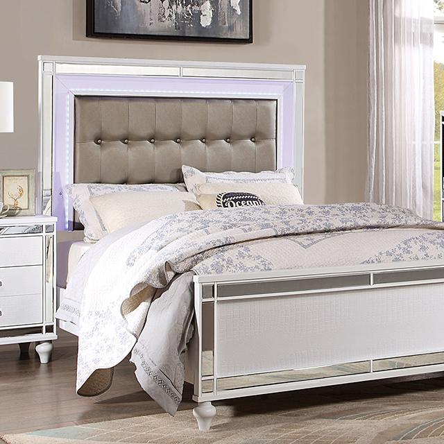 Brachium Bed White & Silver