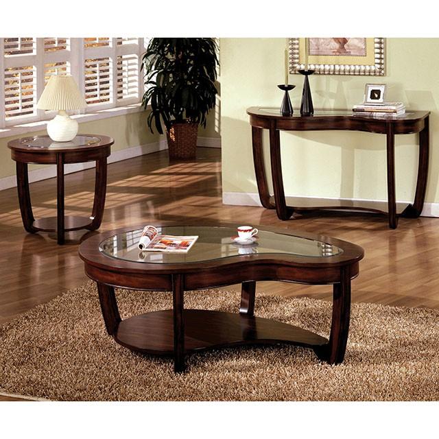 Crystal Falls Dark Cherry End Table