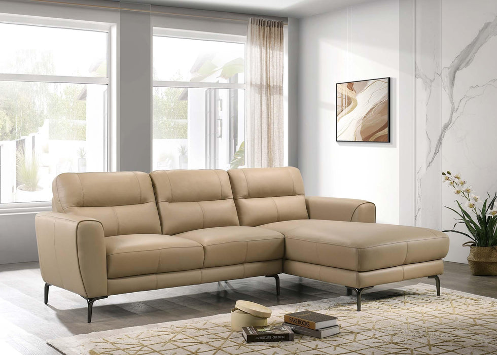 Lsgfur 2-Pcs Sectional Set in Taupe