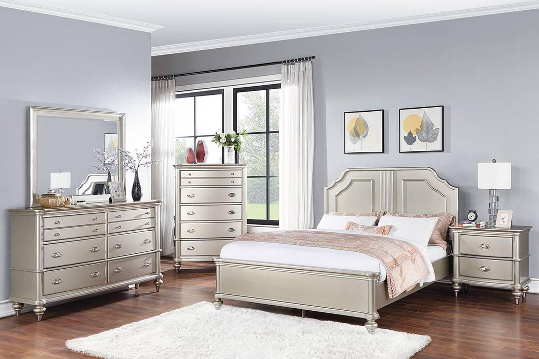 Mcraft Easter King Bed in Silver image