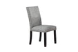 Junfen Dining Chair in Grey/Black Silver image