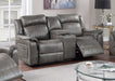 Bstfur Power Motion Loveseat W/Console/Slate Flue in Slate Blue image