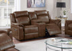 Bstfur Power Motion Loveseat W/Console/Dark Coffee in Dark Coffee image