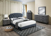 Chyuan Full Bed/Charcole Burplap in Charcoal / Black image