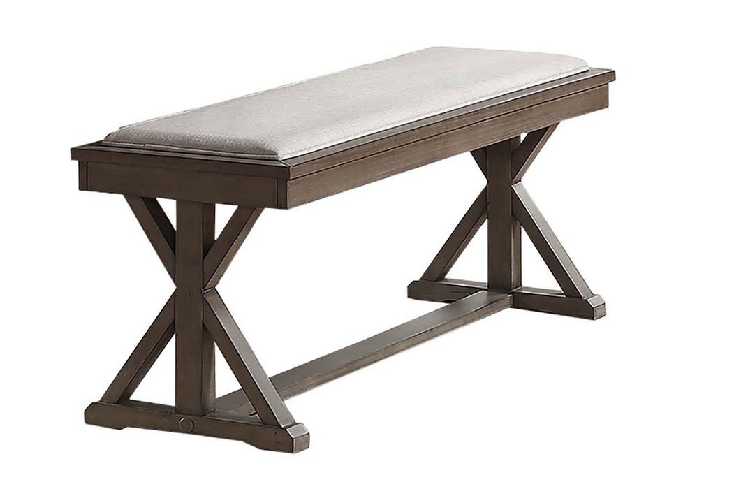 Hhdfur Dining Bench in Ash Grey image