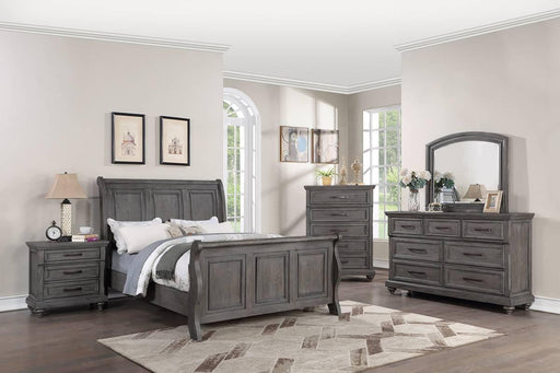 Mcraft Eastern King Bed in Antique Gray Oak image