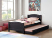 Mcraft Twin Bed W/Trundle in Black image