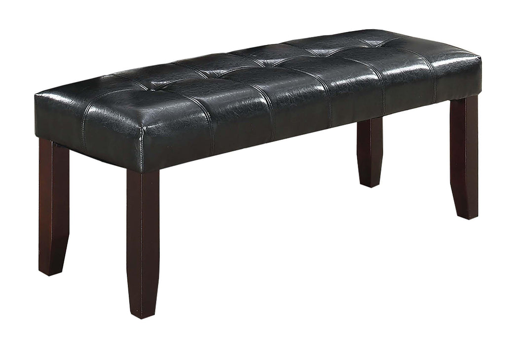 Sfvnco Dining Bench/Black Pu in Espresso image