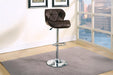 Sopfur Adjustable Bar Stool in Dark Brown image