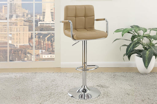 Uefurn Adjustable Bar Stool in Light Brown image