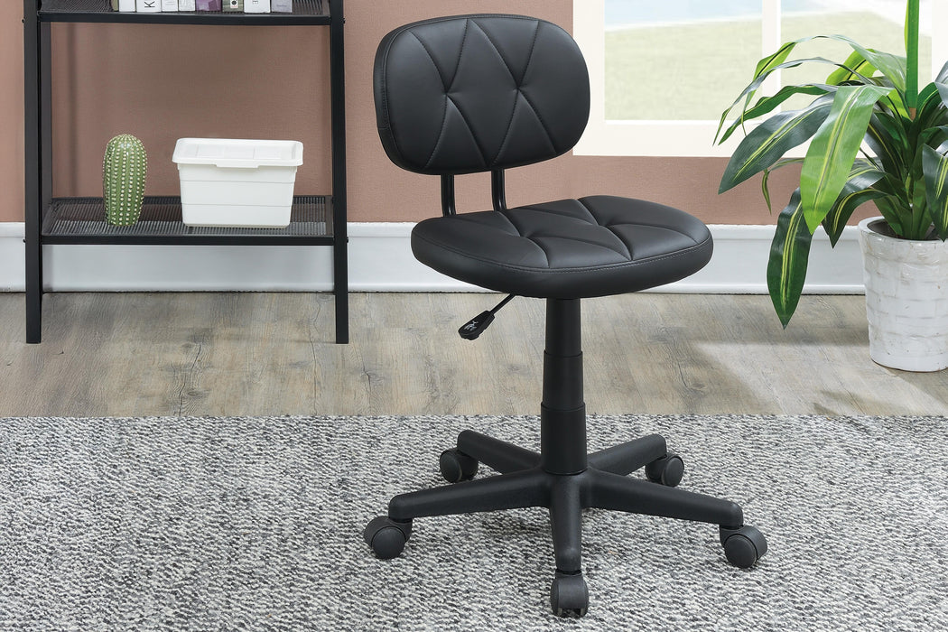 Uefurn Office Chair/Faux Leather in Black image