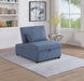 Uniqvn Convertible Sofa in Blue image