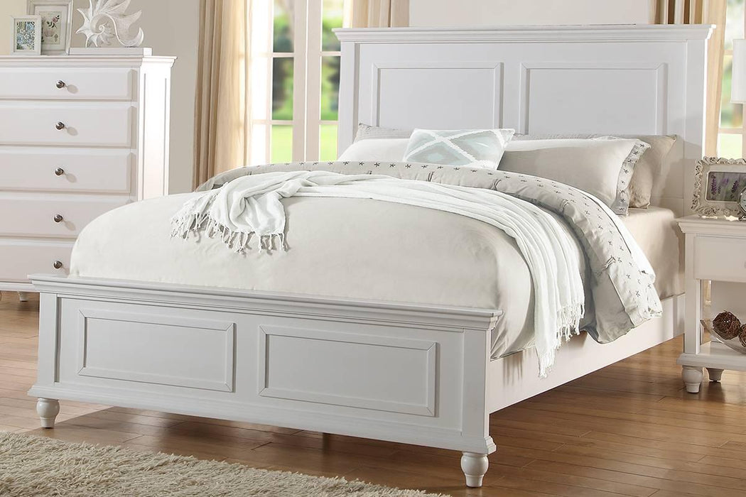 Vfvnco Queen Bed-White in White image