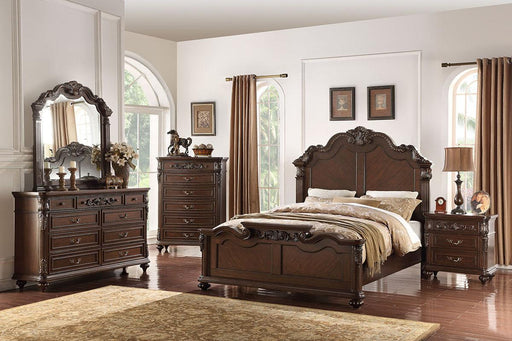 Viethn Cal. King Bed/Vaneer/Dark Walnut in Antique Cherry image