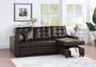 Vphong 2-Pcs Sectional Set in Espresso / Espresso image