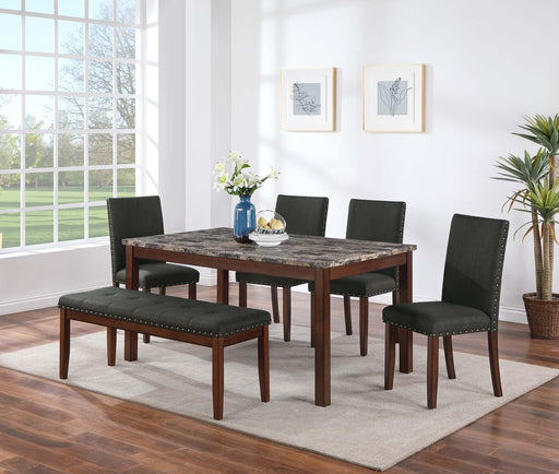 Yuewoo 6-Pcs Dining Set in Cherry image