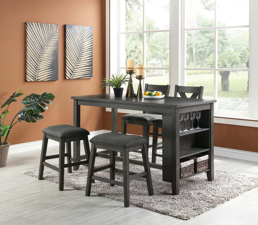 Minyou Counter Height Table W/Storage in Grey image