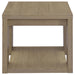 Pavone Open-Shelf Coffee and End Table Set - Latte 3-Piece Set