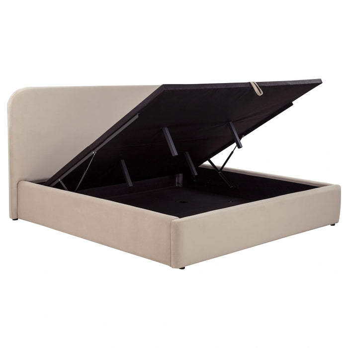 Anders Upholstered Storage Lift Platform Bed